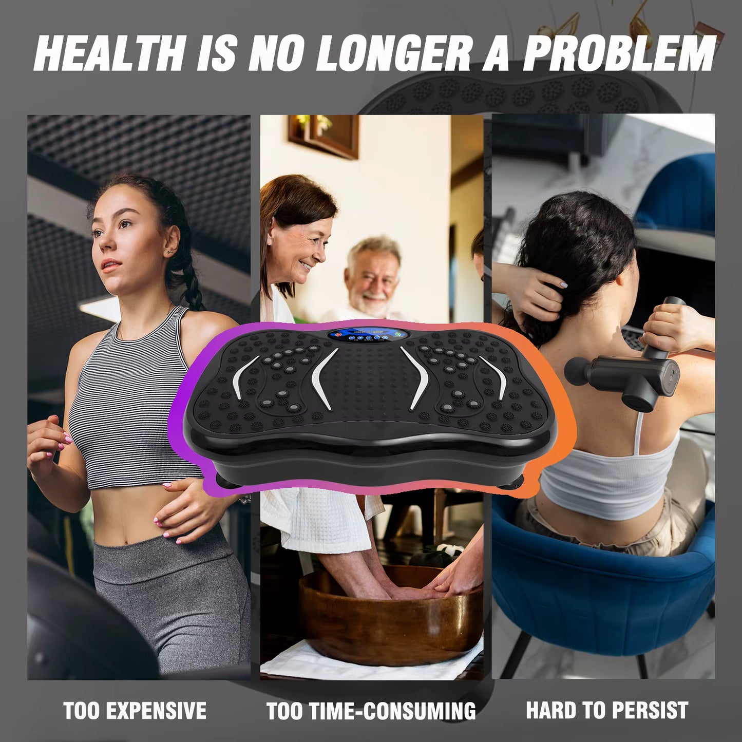 VibeFit Pro Vibration Plate – Fat-Burning Fitness Platform